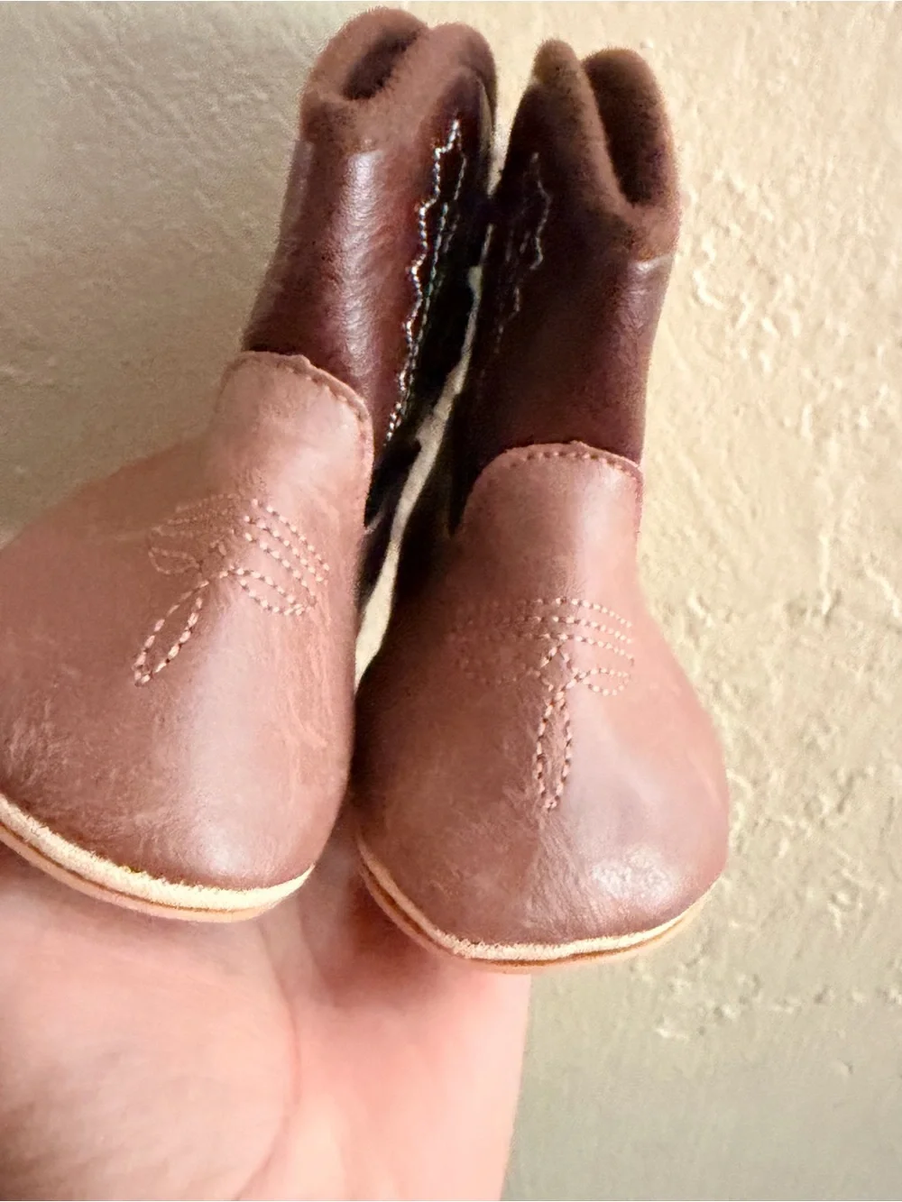 Brown Baby Cowboy soft Boots - Unbranded